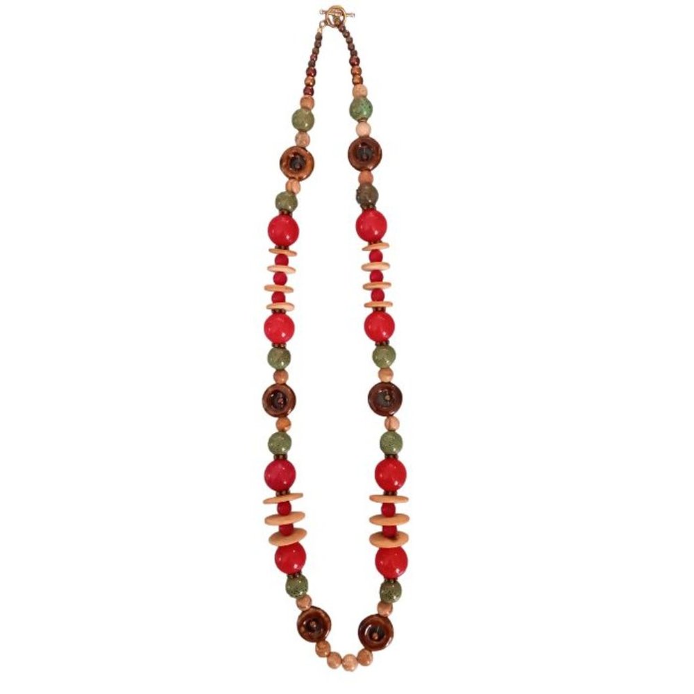 Venetian glass bead necklace